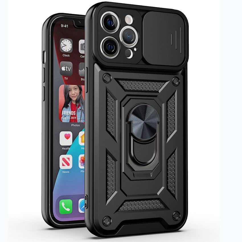 Huawei p30 lite dual layer case with ring holder & camera shutter (B001)