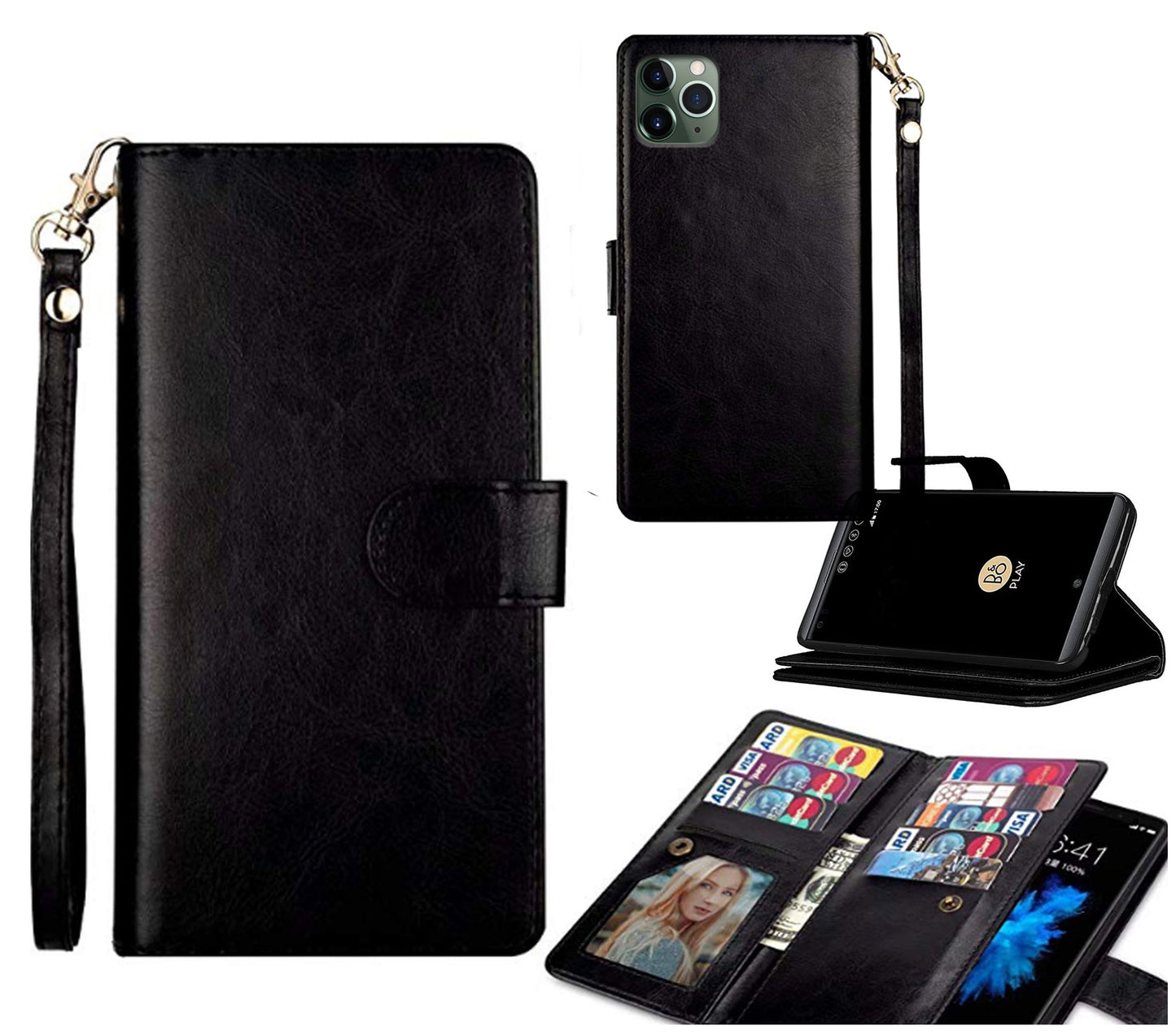 huawei p20 pro 9 card wallet mansoor style (w-011)