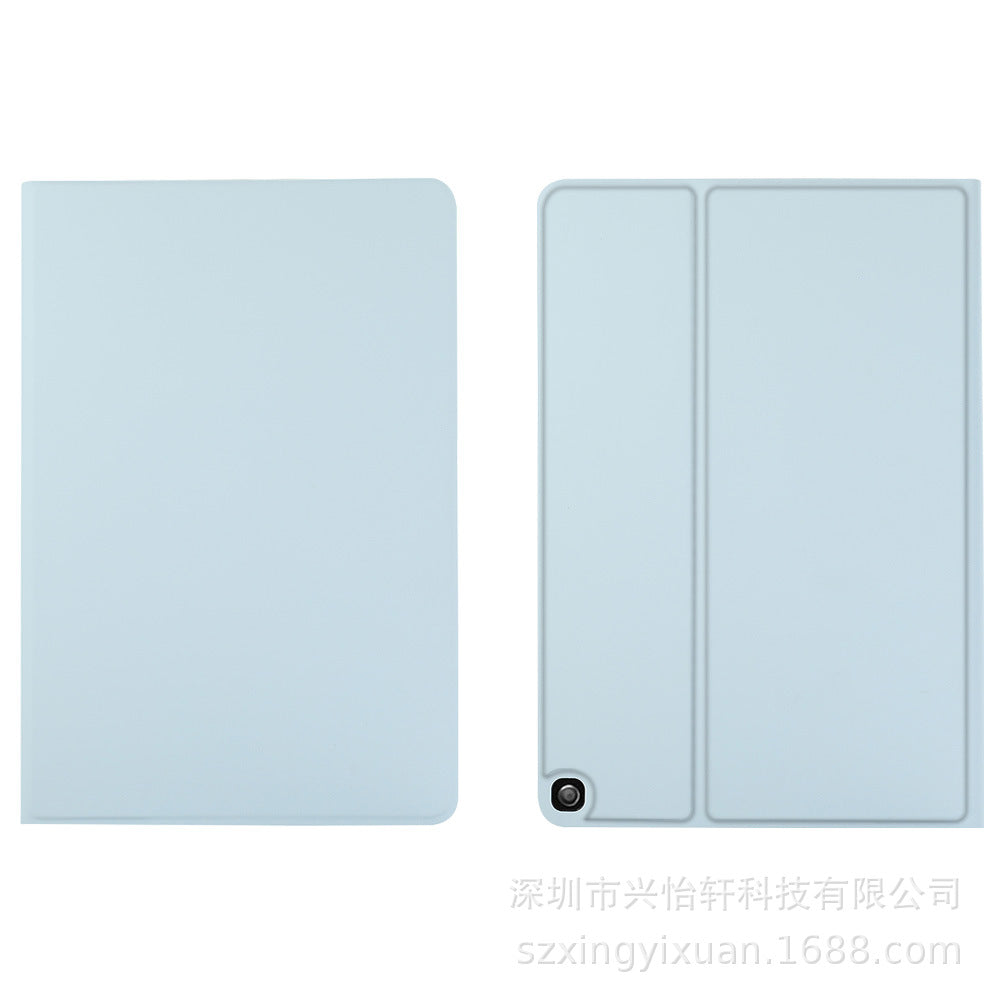 ipad case skin feel PU leather free front loading style tpu back black