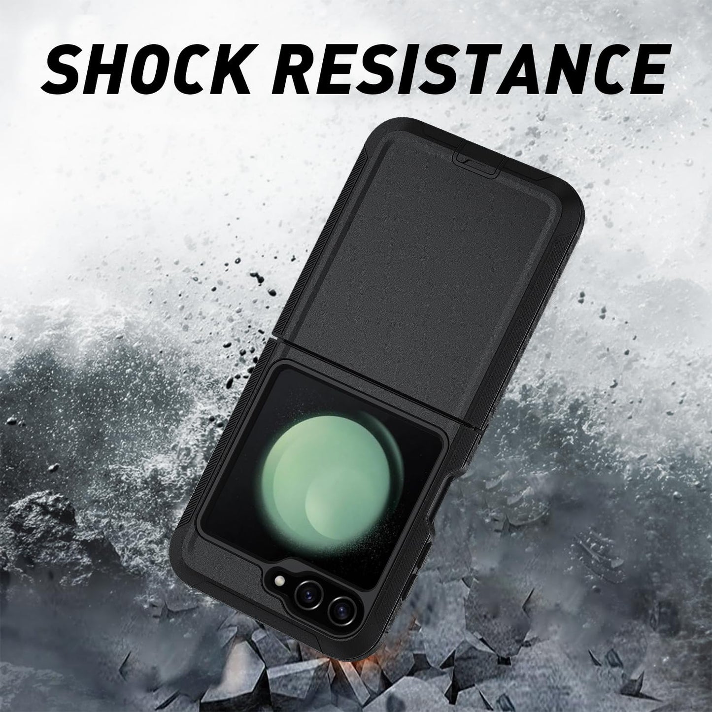 Samsung galaxy z flip 3 case triple layer otterbox defender style (no logo)