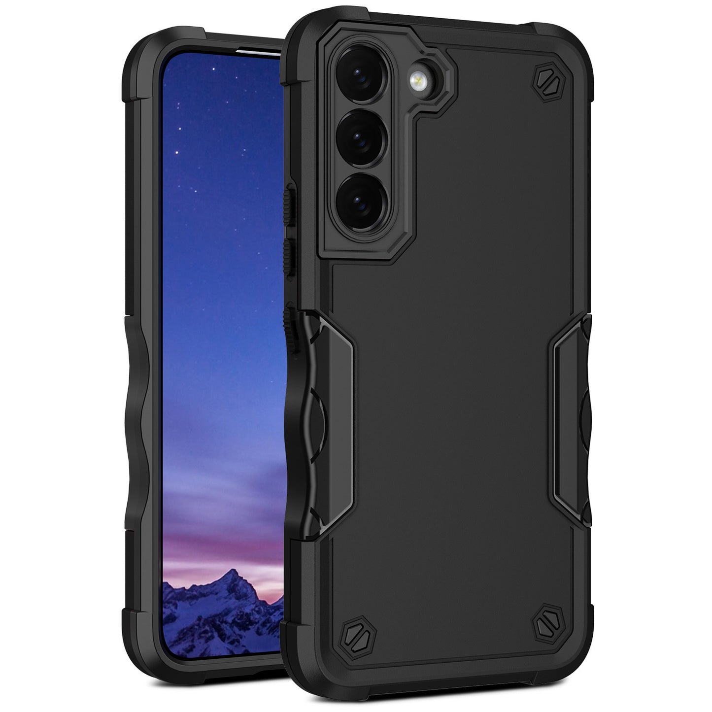 Iphone 11 pro max slim armor dual layer shockproof case grip (b002)
