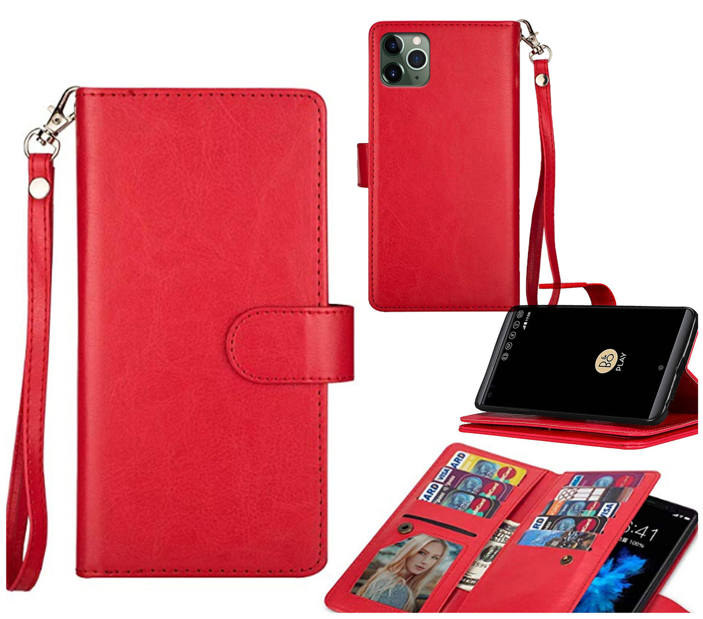 huawei p20 pro 9 card wallet mansoor style (w-011)