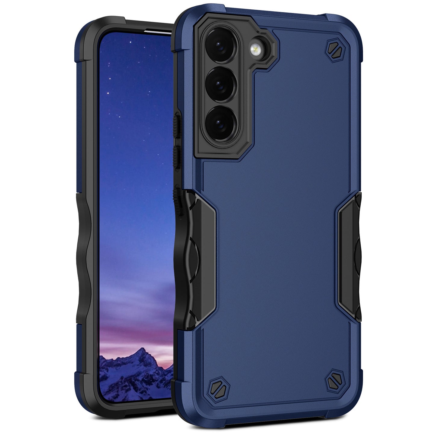Iphone 11 pro max slim armor dual layer shockproof case grip (b002)