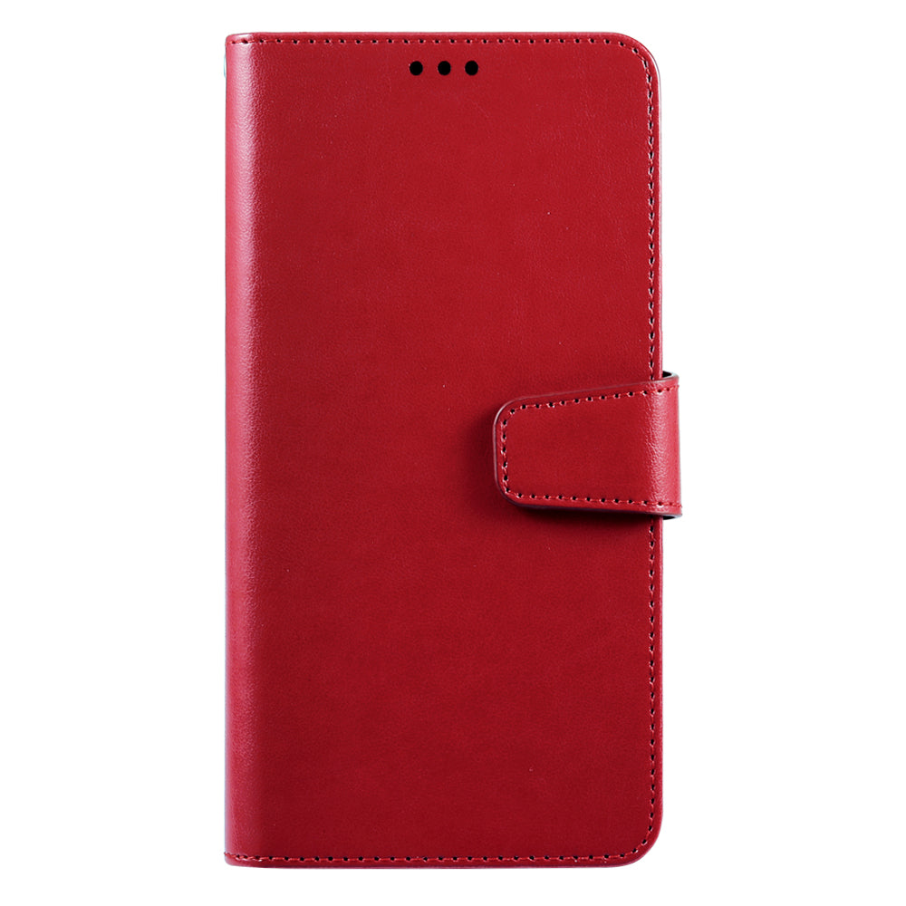 iphone 17 pro max flip wallet case top grain finish with 4 card slots (w-002)