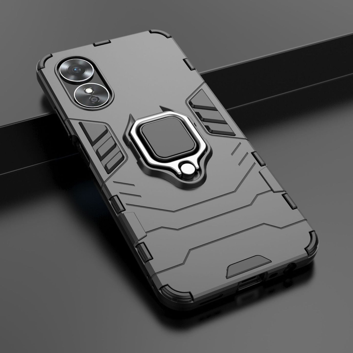 Oppo reno 2 front & back full protection ultra slim ring case (B010)