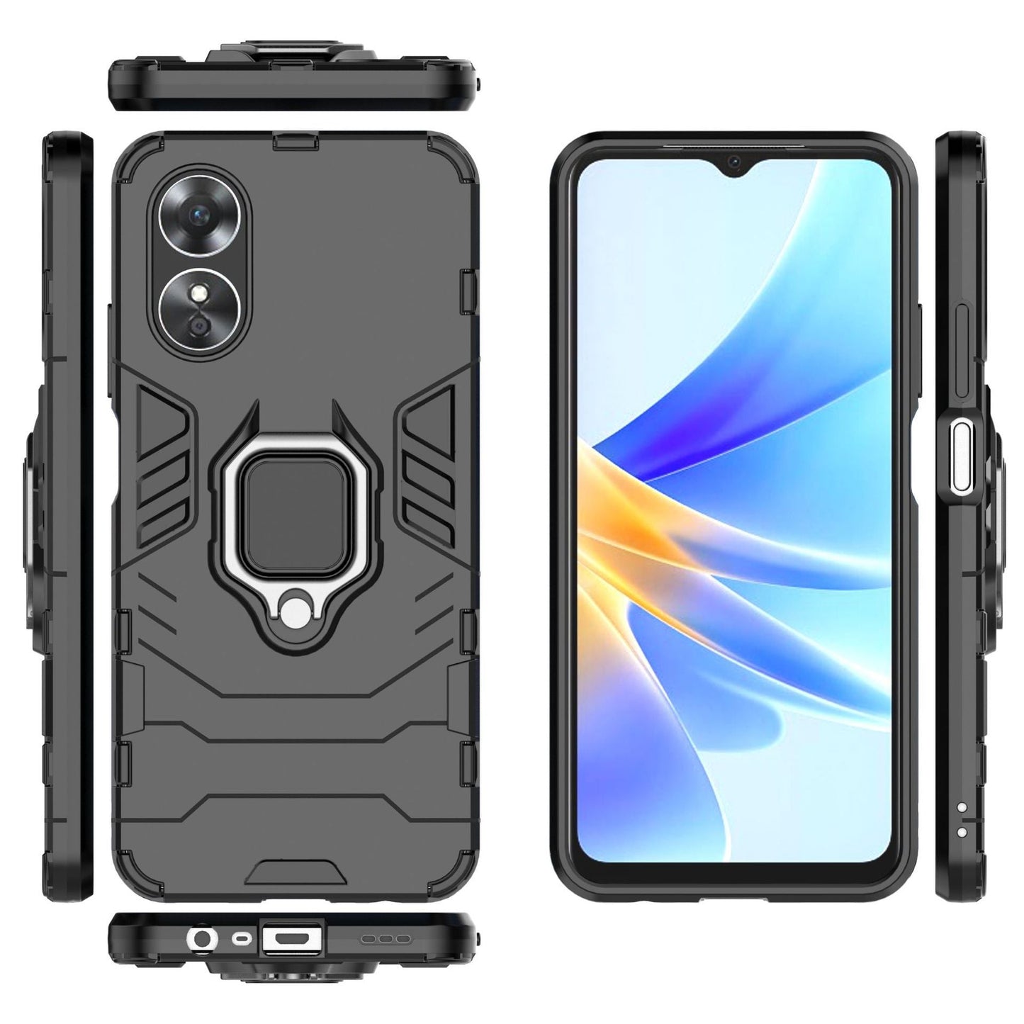 Samsung galaxy a51 front & back full protection ultra slim ring case (B010)