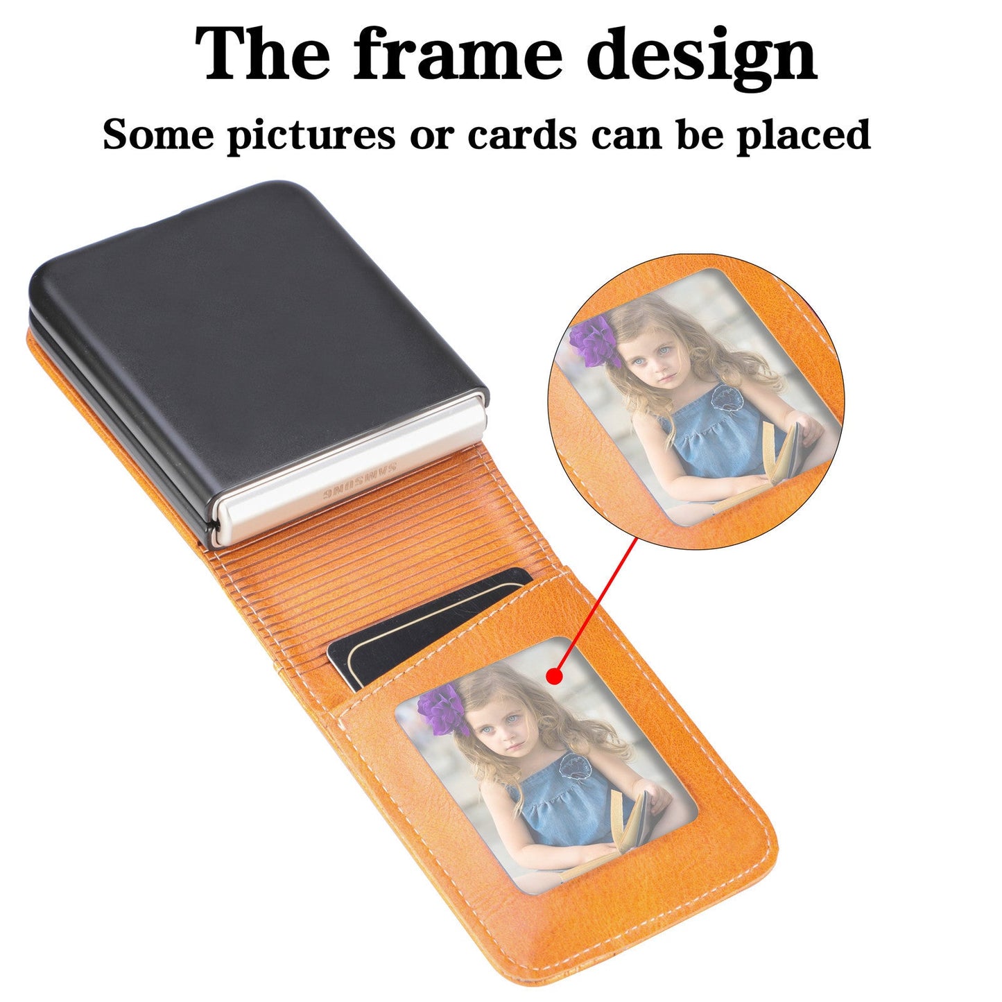 samsung galaxy z flip 7 PU leather wallet case