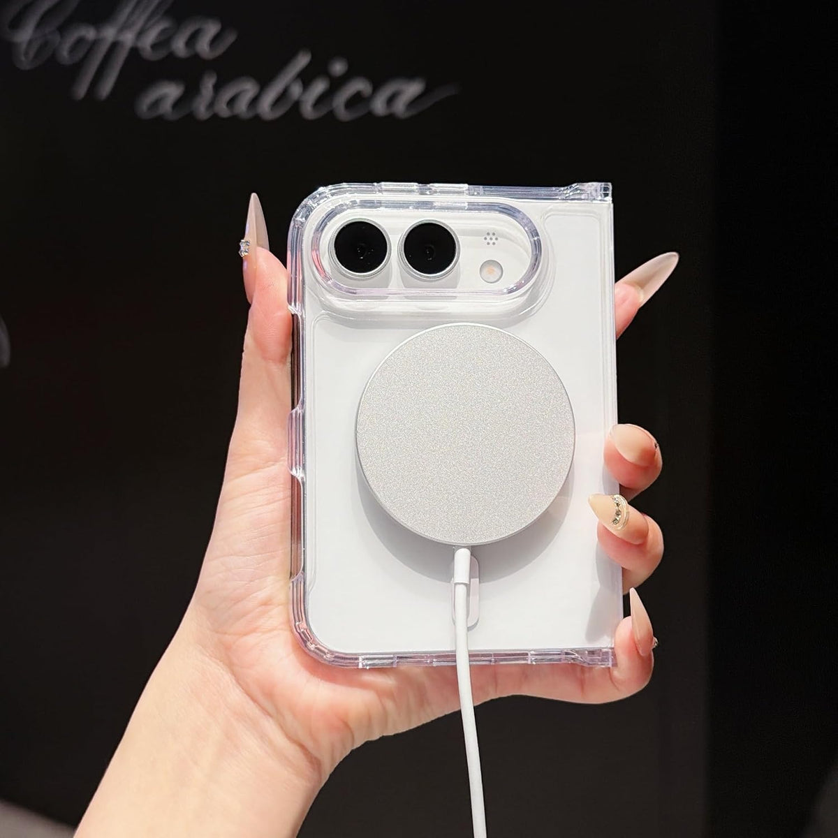 iPhone Duo hybrid ultra clear magsafe case hinge protection strong magnet