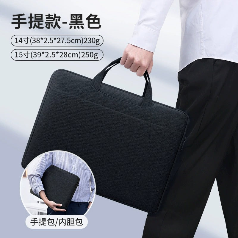 14inch Laptop Sleeve with Handle Water-Resistant, Hidden Carry Strap, Soft Inner Padding
