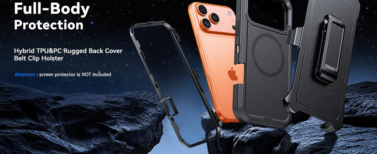 iPhone 17 Pro / 18 Pro case magsafe heavy duty dual layer drop protection