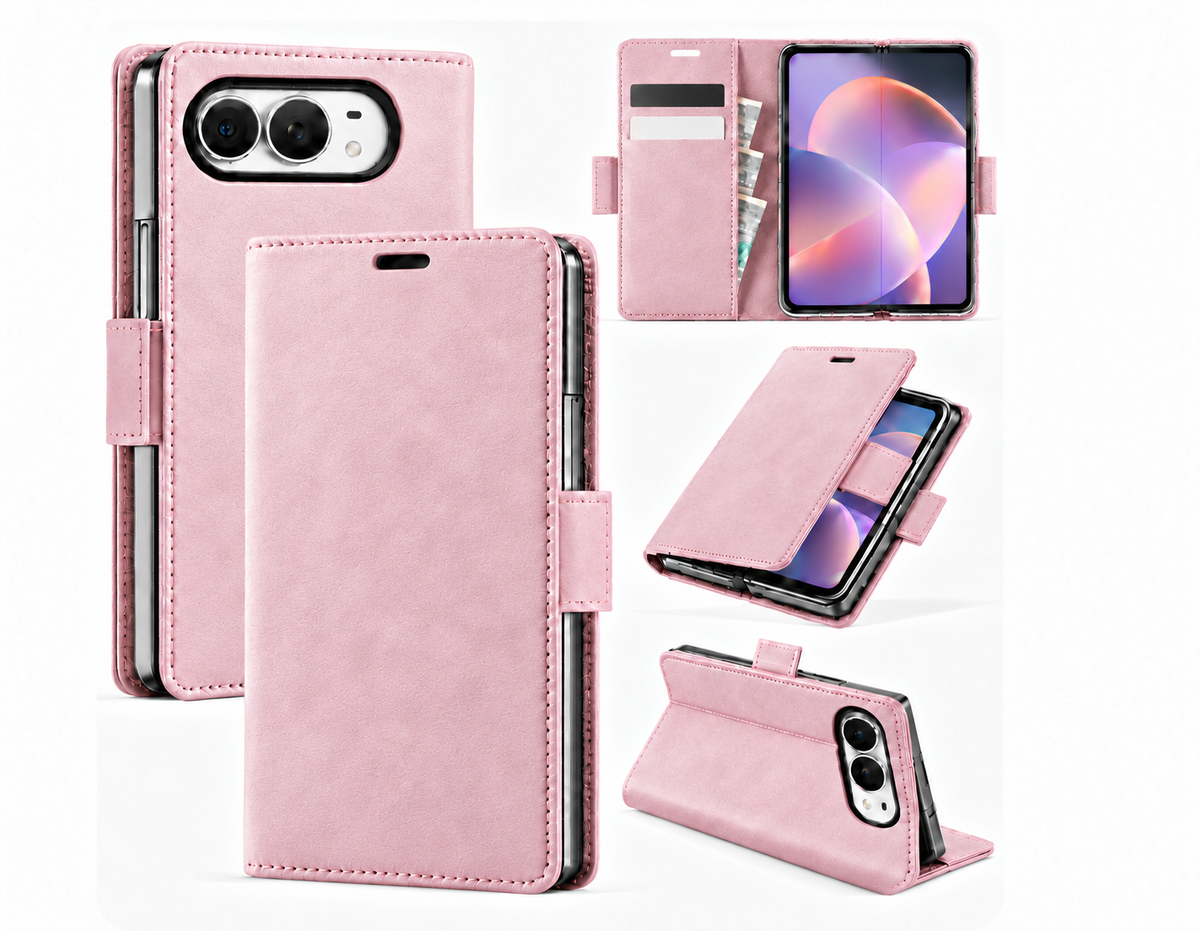 iPhone Duo suede finish PU leather wallet case 2 card slots 7 colour options