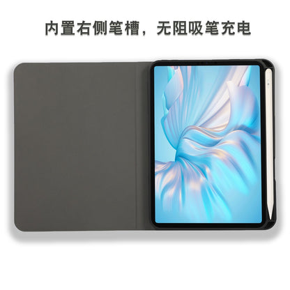 ipad case with pencil slot skin feel front load style compatible with ipad air 13 2024 /pro 12.9  2018-2022