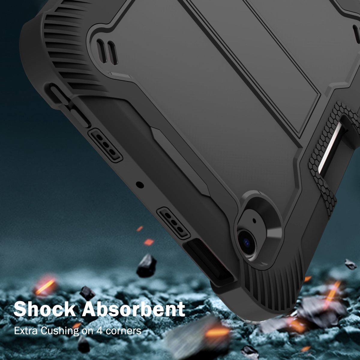 ipad rugged case black