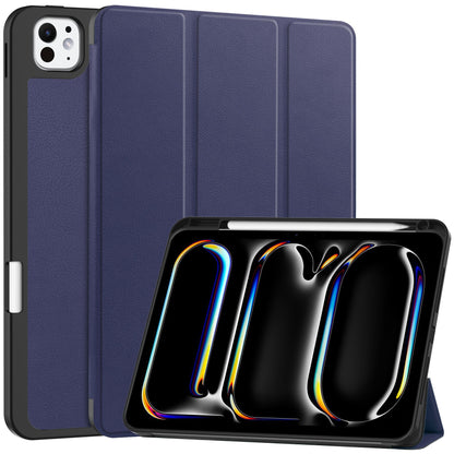 ipad case with pencil slot trifold compatible with ipad air 13 2024 /pro 12.9  2018-2022