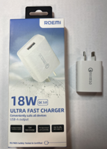 Roemi 18W QC 3.0 fast charger 5V 3A with retail packaging