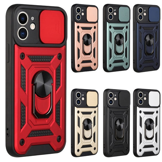 Huawei p30 lite dual layer case with ring holder & camera shutter (B001)