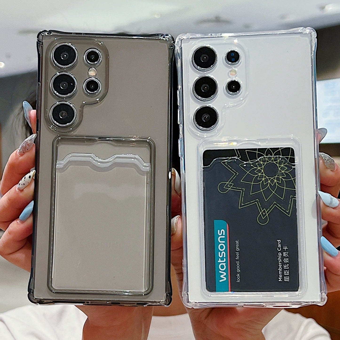 samsung galaxy s24 Clear gel Case with Card Holder