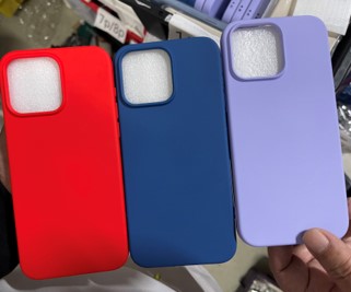 Iphone 11 pro apple style liquid silicone case with microfiber lining