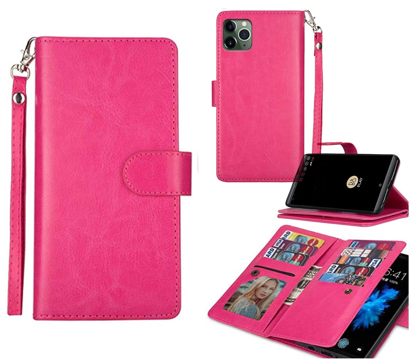 iphone 15 pro max 9 card wallet mansoor style (w-011)
