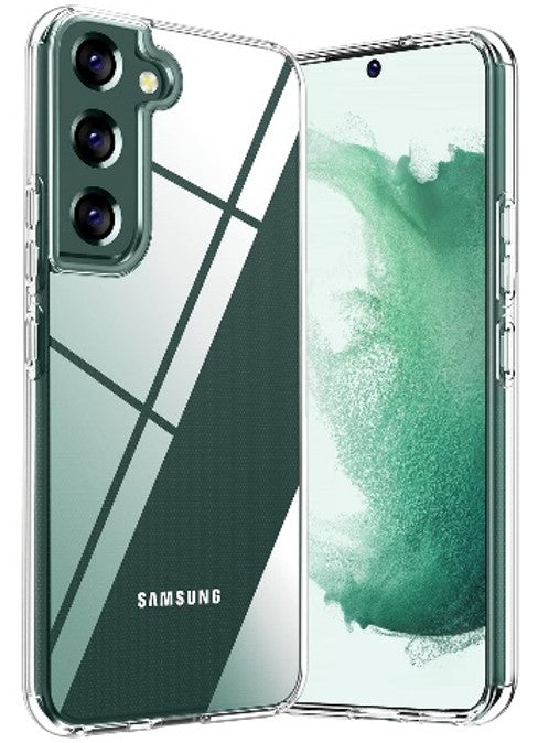 samsung galaxy s26 hybrid clear shockproof case hard back+soft bumper lasting clarity