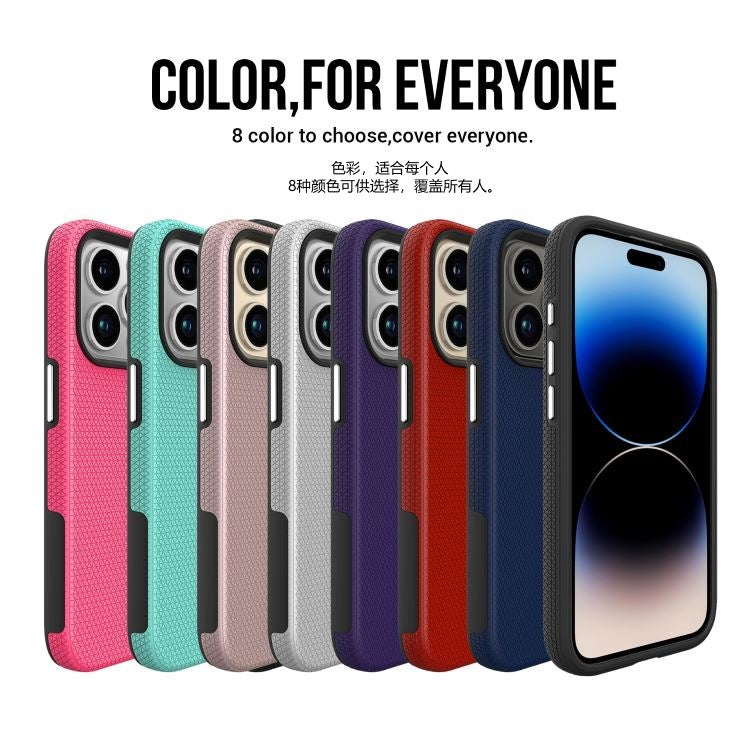 Iphone 16 pro max triangle brand textured dual layer case