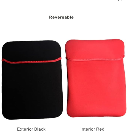 Reversible Neoprene Laptop Sleeve Dual-Sided Protective Case with Stylish Flip Design