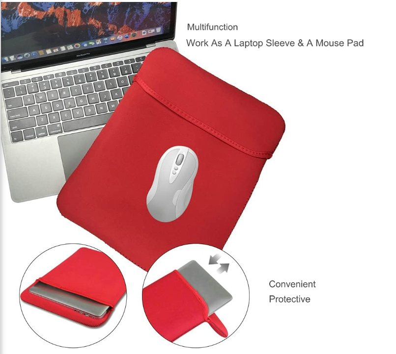 Reversible Neoprene Laptop Sleeve Dual-Sided Protective Case with Stylish Flip Design