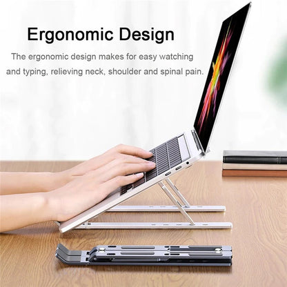 Metal Laptop Stand Foldable Adjustable