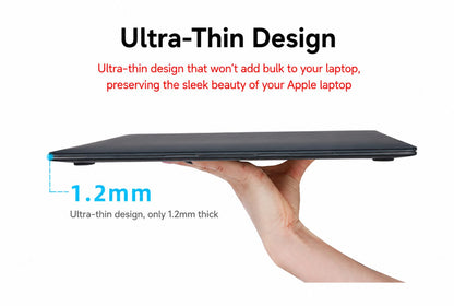 Macbook frosted hard shell case black