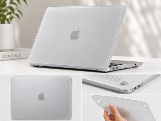 Macbook frosted hard shell case clear