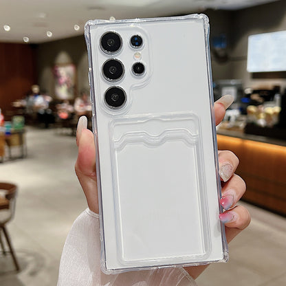 Iphone 13 pro Clear gel Case with Card Holder