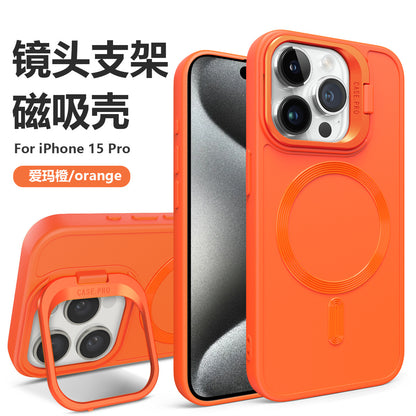 Iphone 15 pro tpu magsafe case with fold-out camera frame