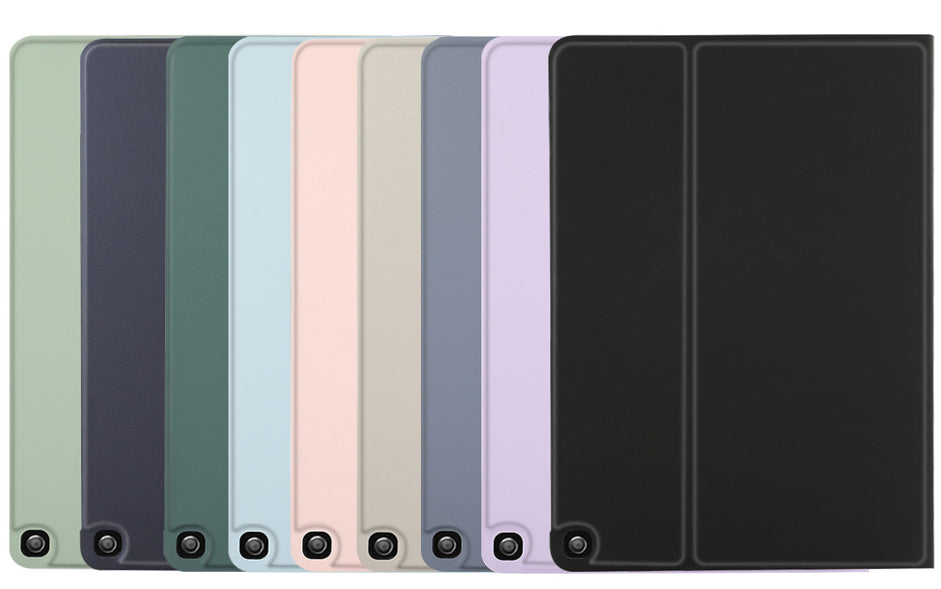 ipad case skin feel pu leather front loading style tpu back green