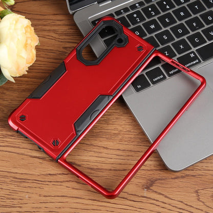 Samsung galaxy z fold 7 slim armor dual layer shockproof case grip (b002)