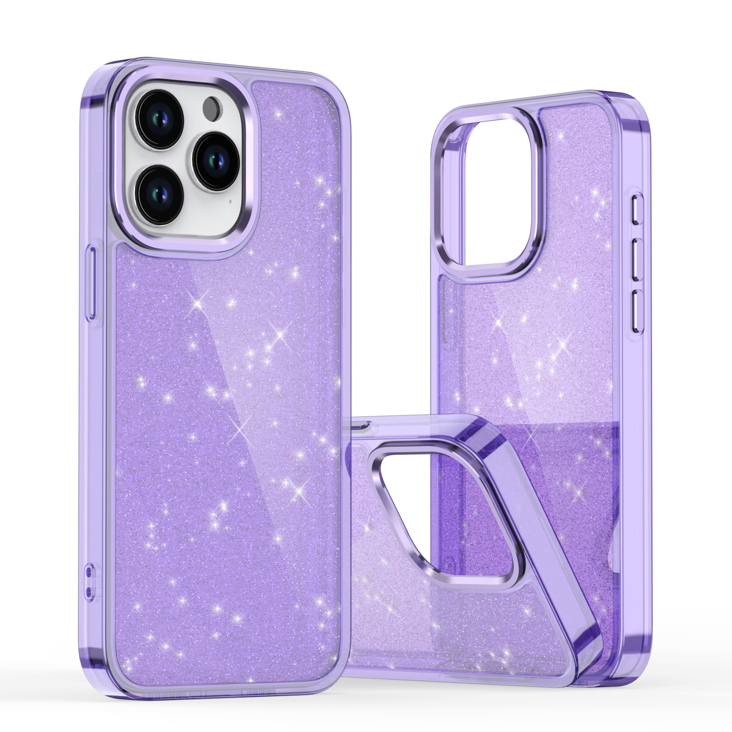 Iphone 11 fashion hard glitter case metallic camera frame & buttons