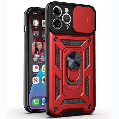 Samsung galaxy s26 ultra dual layer case with ring holder & camera shutter (B001)