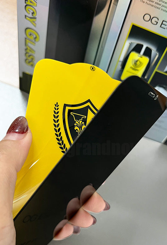 Iphone 13 mini privacy tempered glass screen protector anti-static OG brand