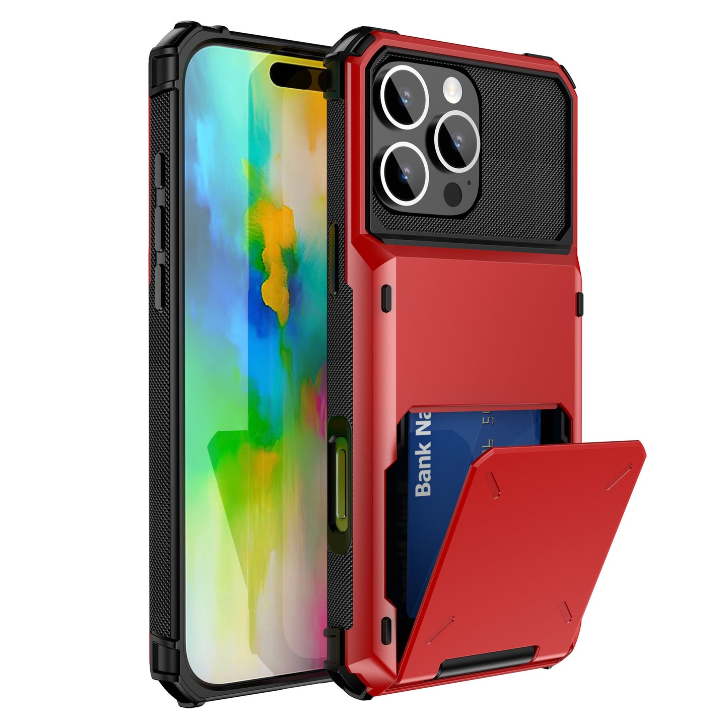 Iphone 11 pro dual layer back case 5-card pocket sgp style