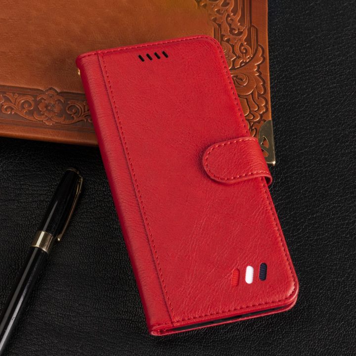 samsung galaxy s26 plus flip wallet case lichi grain finish with 3 card slots (w-004)