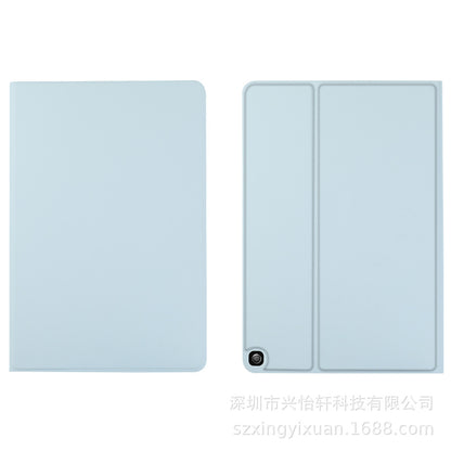 ipad case skin feel PU leather free front loading style tpu back black
