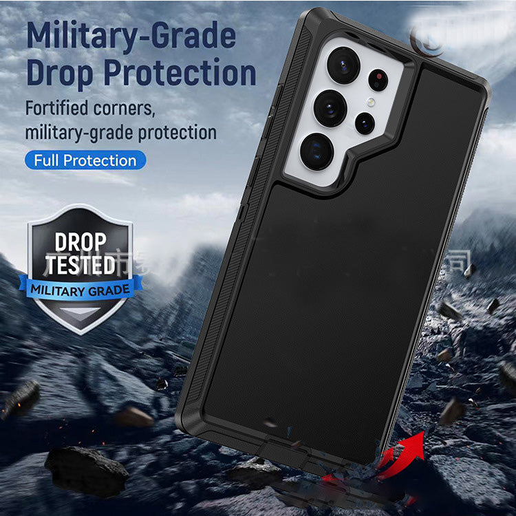 Samsung galaxy a07 case triple layer otterbox defender style (no logo)