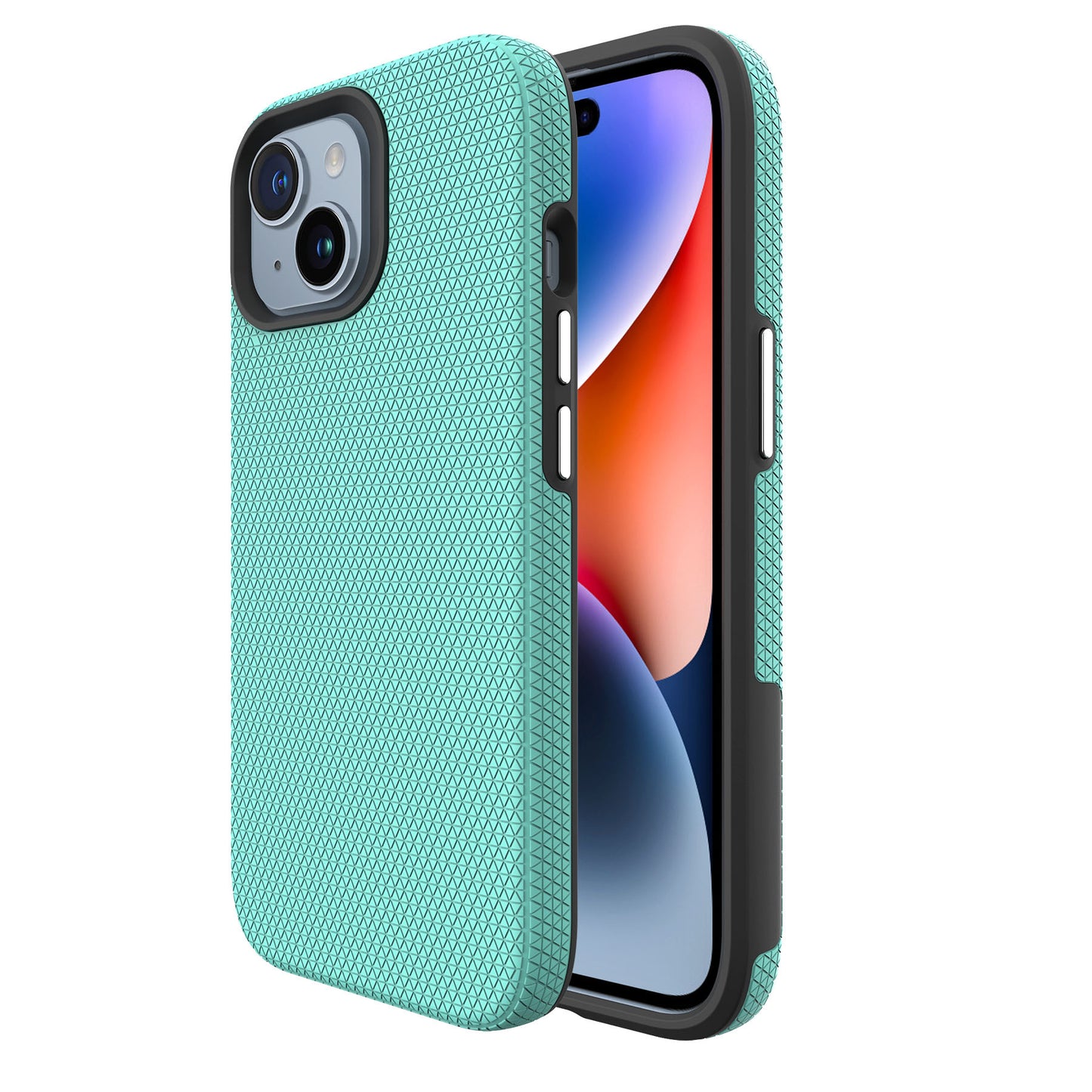Iphone 16 pro max triangle brand textured dual layer case