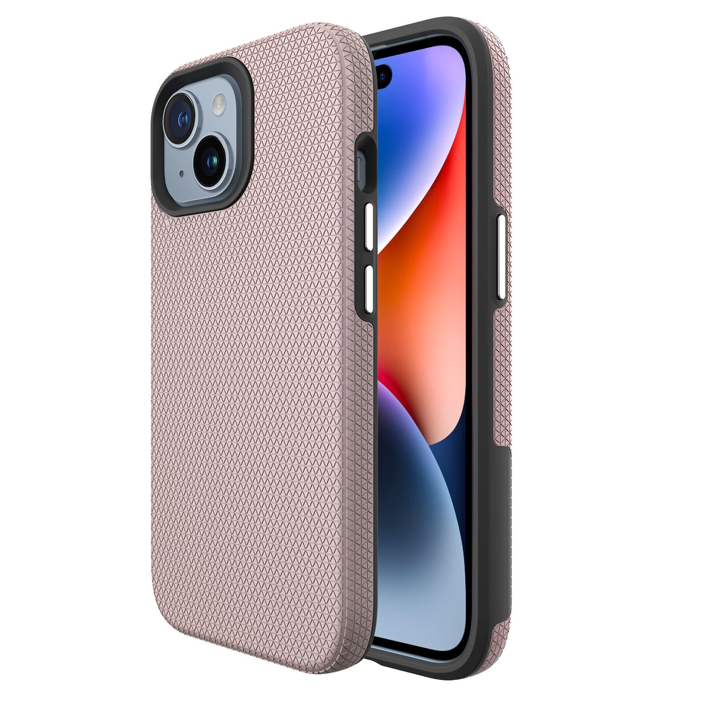 Iphone 16 pro max triangle brand textured dual layer case