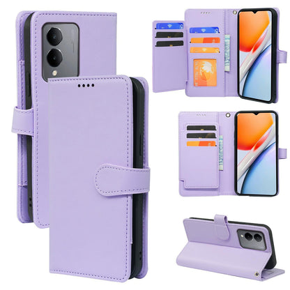 samsung galaxy s26 9 card wallet rich dairy style smooth cowhide finish (w-012)