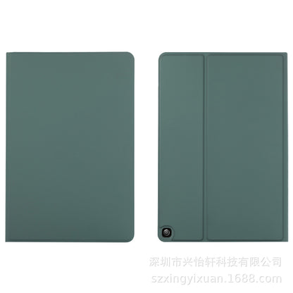 ipad case skin feel pu leather front loading style tpu back green