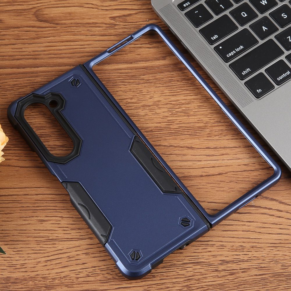 Samsung galaxy z fold 3 slim armor dual layer shockproof case grip (b002)