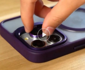 samsung galaxy s24 magsafe lensguard clear case w colored bumper fold-out metallic camera frame & lens protector