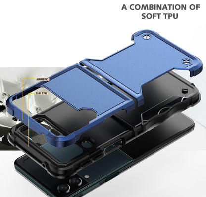 Samsung galaxy z flip 8 slim armor dual layer shockproof case grip (b002)