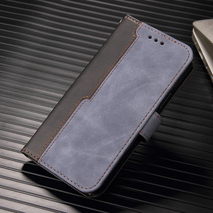 huawei p10 lite flip wallet case suede finish collate style w 3 card slots & back magnetic closure (w-007)