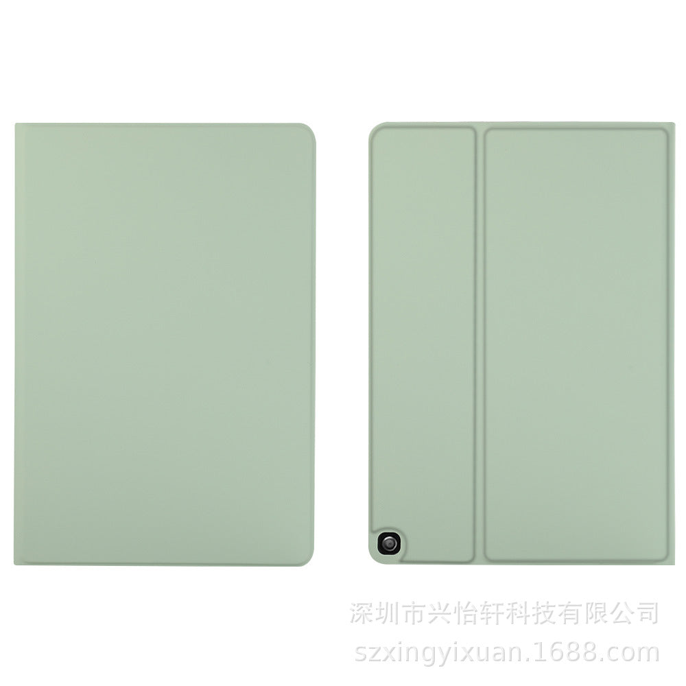 ipad case skin feel PU leather free front loading style tpu back black